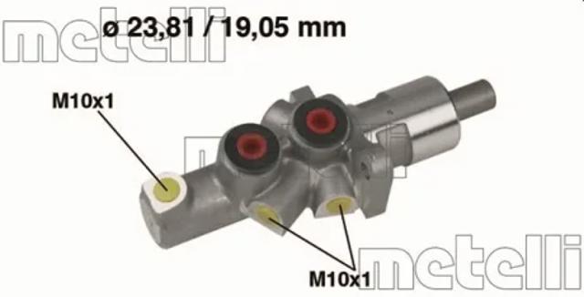 Цилиндр тормозной, главный 050177 METELLI