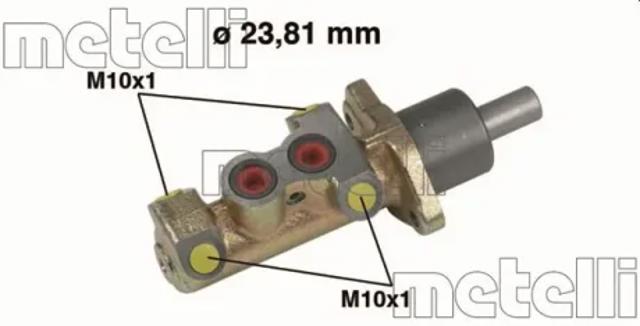 Цилиндр главный тормоза (гидротормозов) 050325 METELLI