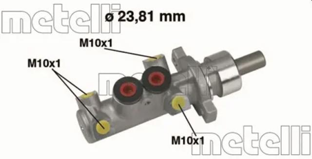 Цилиндр главный тормоза (гидротормозов) 050361 METELLI