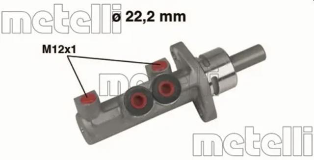Цилиндр главный тормоза (гидротормозов) 050403 METELLI