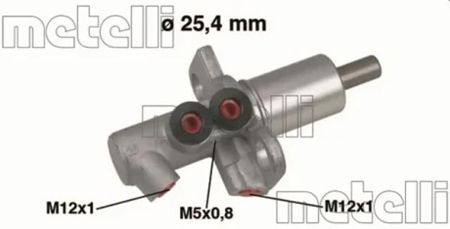 Цилиндр тормозной, главный 050458 METELLI