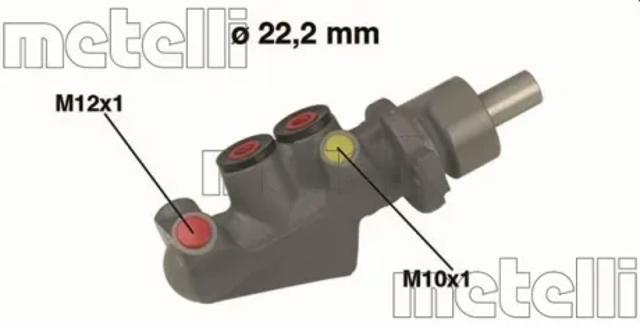 Цилиндр главный тормоза (гидротормозов) 050478 METELLI