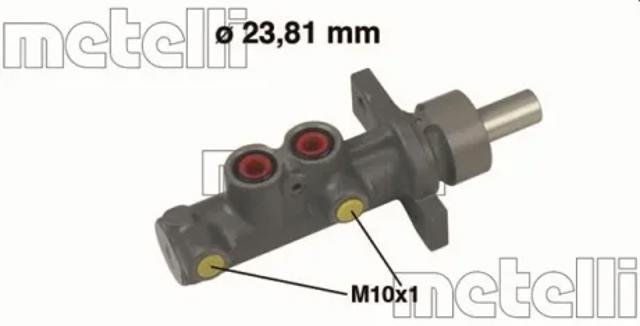 Цилиндр тормозной, главный 050486 METELLI