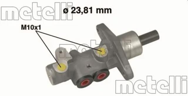 Цилиндр главный тормоза (гидротормозов) 050490 METELLI