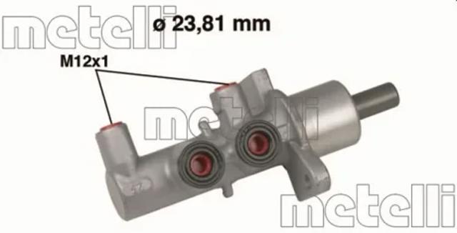 Цилиндр тормозной, главный 050567 METELLI