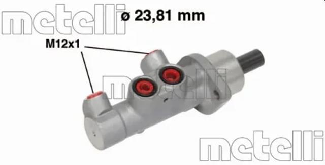 Цилиндр главный тормоза (гидротормозов) 050587 METELLI