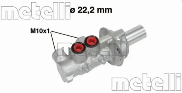 Цилиндр главный тормоза (гидротормозов) 050740 METELLI