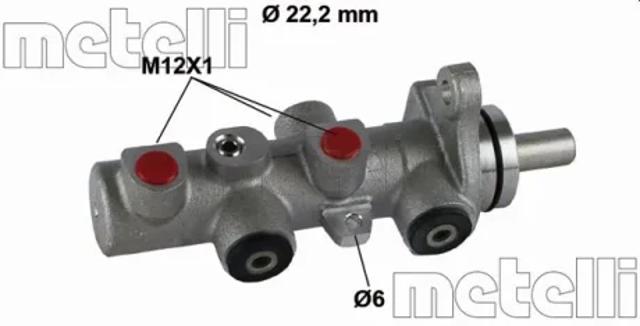 Цилиндр главный тормоза (гидротормозов) 050793 METELLI