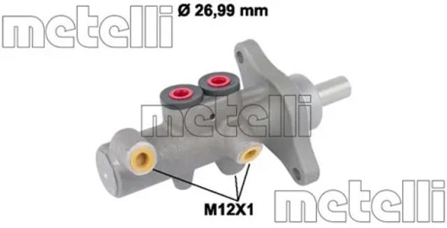 Цилиндр главный тормоза (гидротормозов) 050832 METELLI