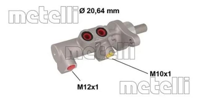 Цилиндр тормозной, главный 050846 METELLI