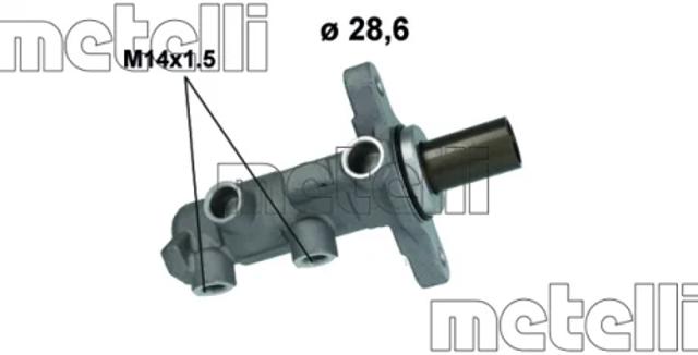 Цилиндр тормозной, главный 050848 METELLI