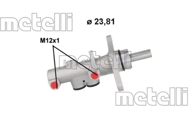 Цилиндр тормозной, главный 051200 METELLI