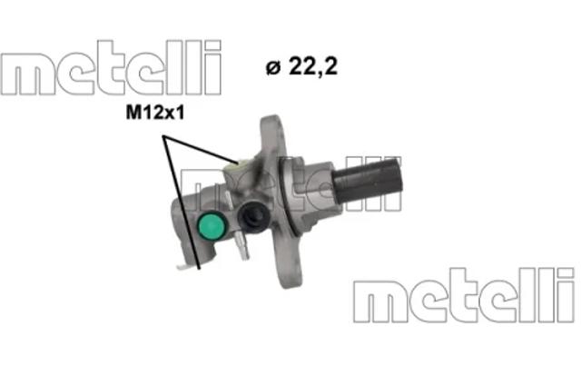 Цилиндр главный тормоза (гидротормозов) 051238 METELLI