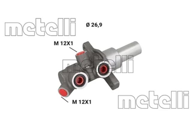 Цилиндр тормозной, главный 051254 METELLI