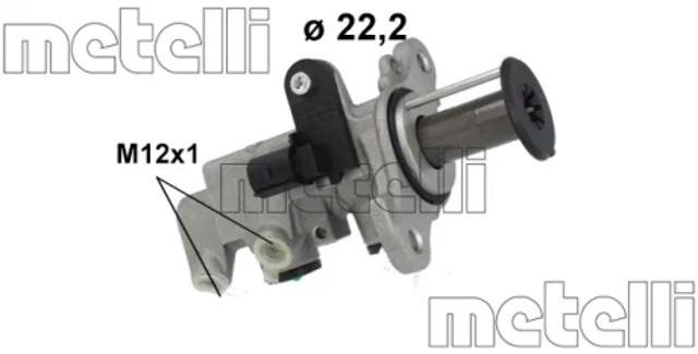 Цилиндр тормозной, главный 051263 METELLI