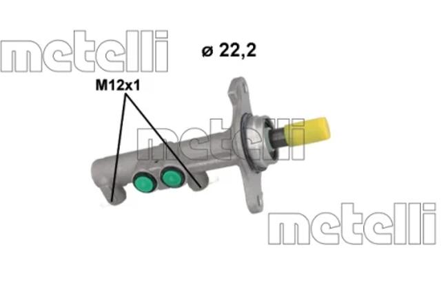 Цилиндр тормозной, главный 051267 METELLI