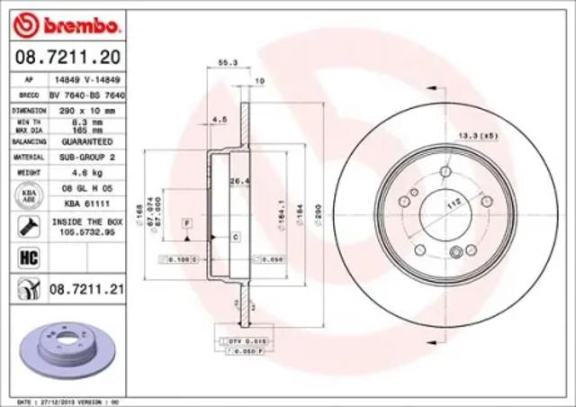 08721121 Brembo