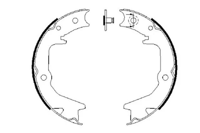 Колодки ручника/стояночного тормоза 0986487685 BOSCH