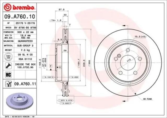 09A76011 Brembo