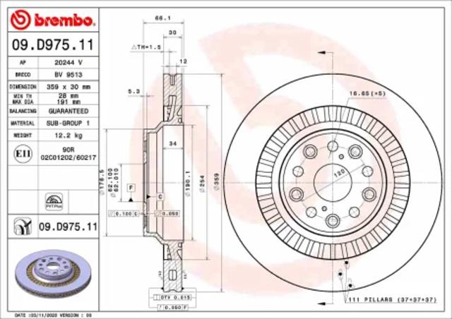 09D97511 Brembo