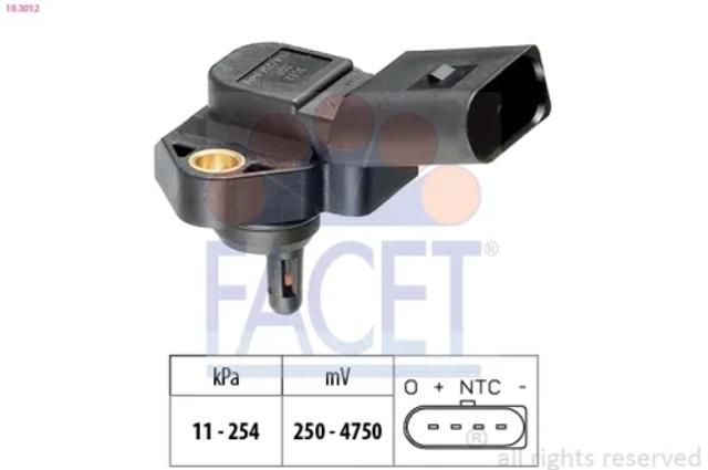 Датчик давления наддува 103012 FACET