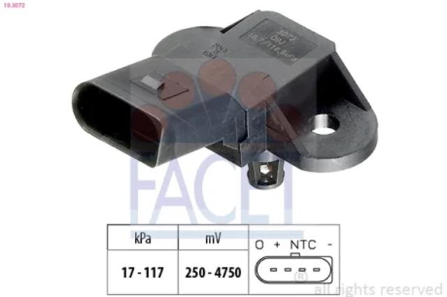Датчик MAP 103072 FACET