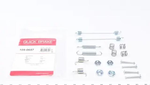 Монтажный комплект задних барабанных колодок 1050657 QUICK BRAKE
