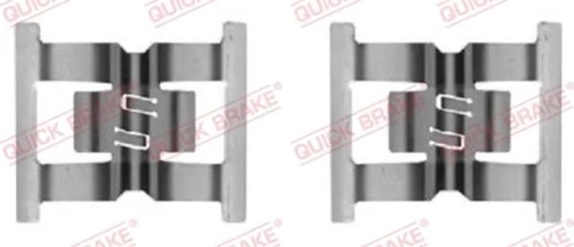 Комплект пружинок крепления дисковых колодок, задних 1090031 QUICK BRAKE