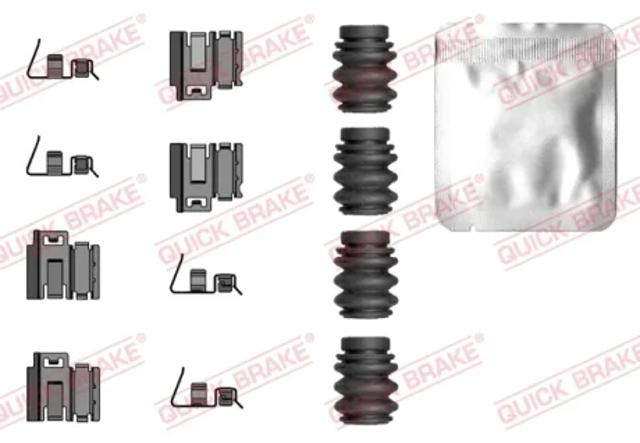 Комплект пружинок крепления дисковых колодок, задних 1090119 QUICK BRAKE