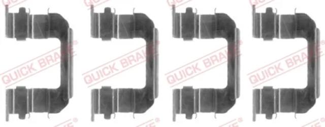 Комплект пружинок крепления дисковых колодок, передних 1091287 QUICK BRAKE