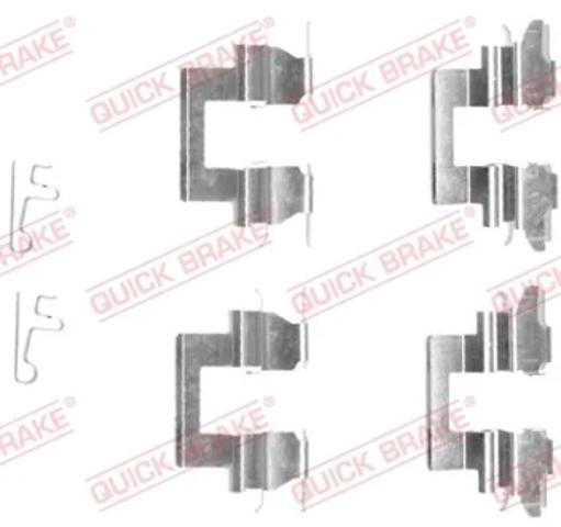 Комплект пружинок крепления дисковых колодок, задних 1091608 QUICK BRAKE