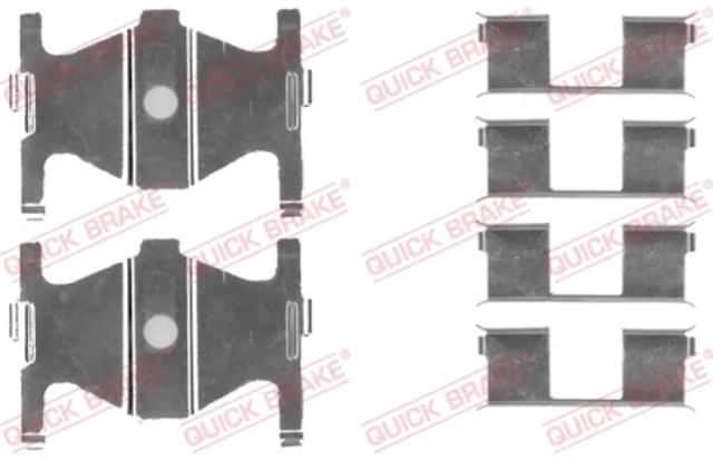 Комплект пружинок крепления задних дисковых колодок 1091754 QUICK BRAKE