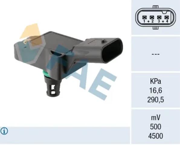Датчик абсолютного давления в коллекторе 15265 FAE