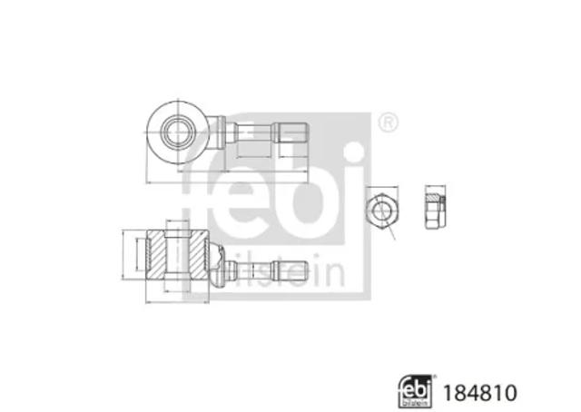 Стойка переднего стабилизатора 184810 FEBI