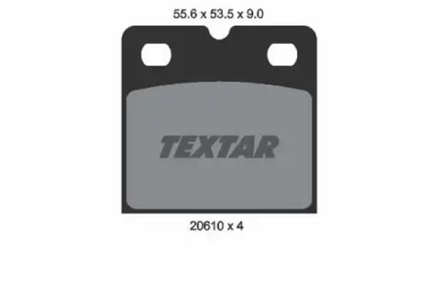 Колодки тормозные дисковые комплект 2061005 TEXTAR