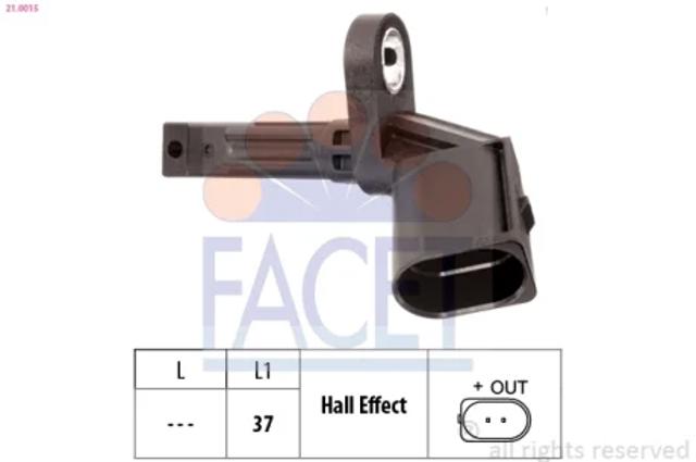 Датчик ABS передний правый 210015 FACET