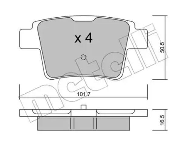 Колодки тормозные дисковые комплект Jaguar X-type