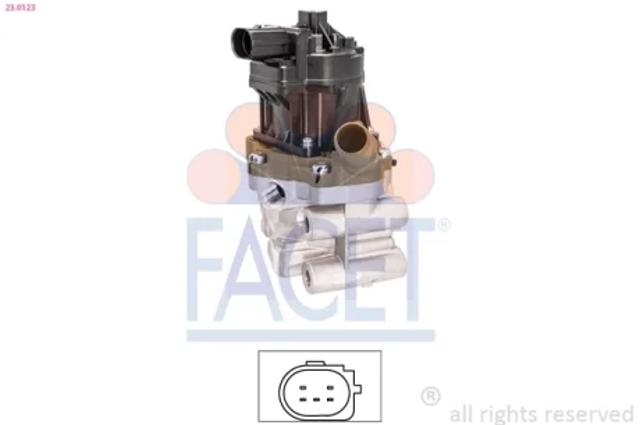 Клапан EGR, рециркуляции газов 230123 FACET