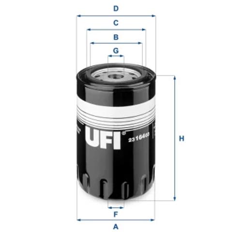 Масляный фильтр двигателя 2316403 UFI