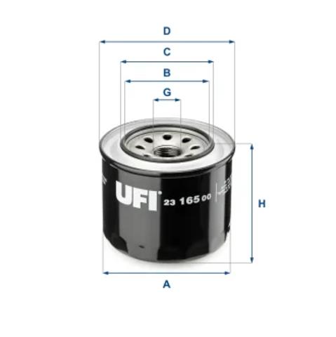 Масляный фильтр двигателя 2316500 UFI