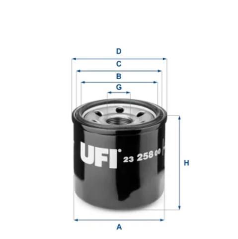 2325800 UFI Масляный фильтр купить в Ирпень