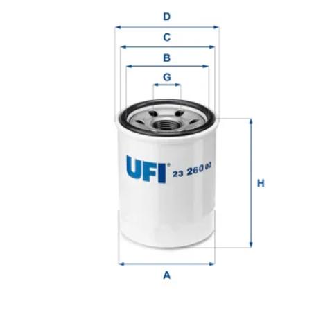 2326000 UFI Фильтр масляный купить в Днепр