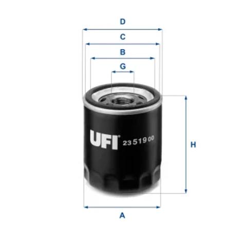Фильтр масла 2351900 UFI