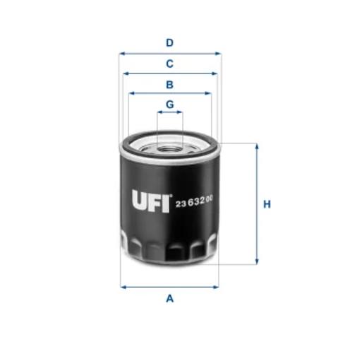 Фильтр центробежный очистки масла 2363200 UFI