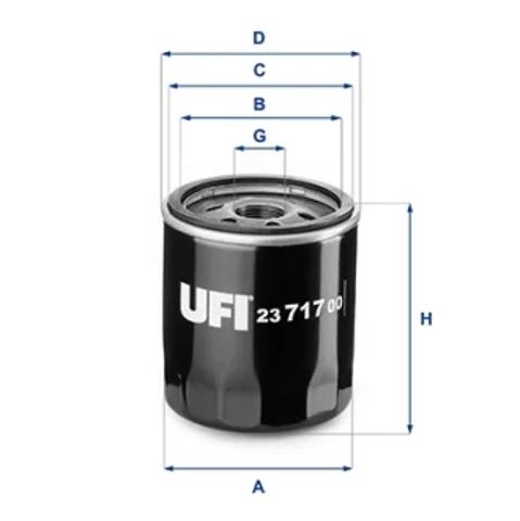 Маслофильтр 2371700 UFI