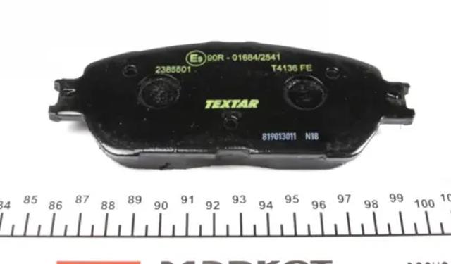 Тормозные колодки 2385501 TEXTAR