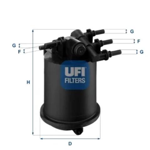Топливный фильтр 2408600 UFI