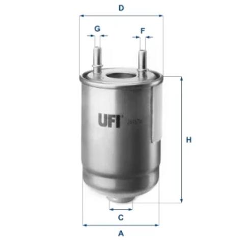 Фильтр-отстойник топлива грубой очистки 2418700 UFI