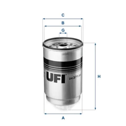 Фильтр-отстойник топлива грубой очистки 2437100 UFI