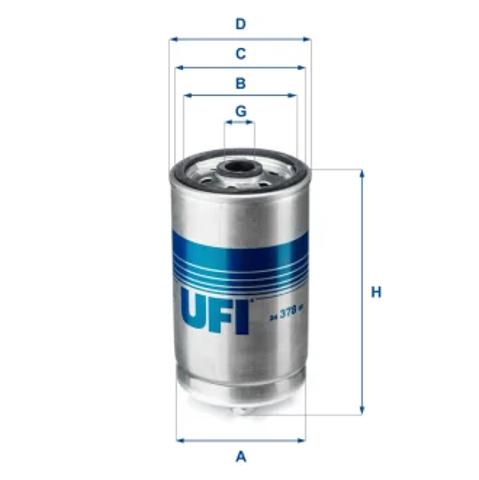 Фильтр тонкой очистки топлива 2437800 UFI